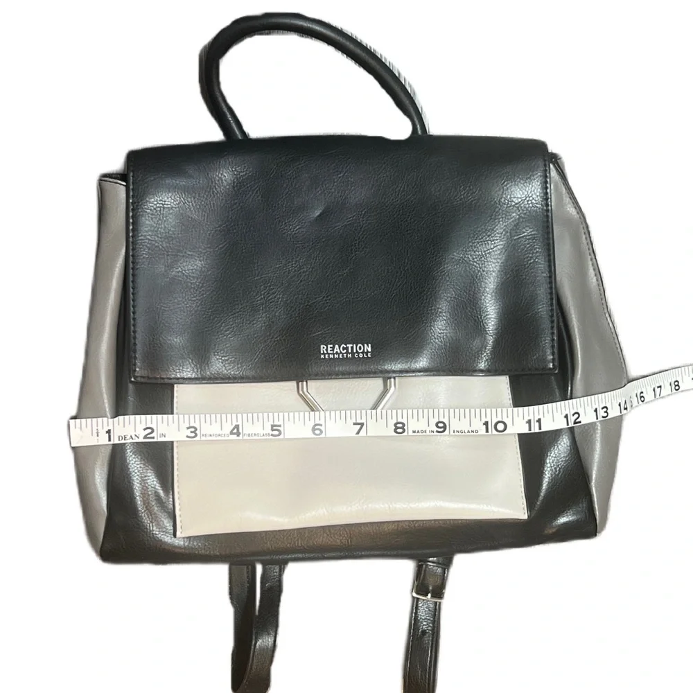 Kenneth Cole Reaction Black and Cream Backpack